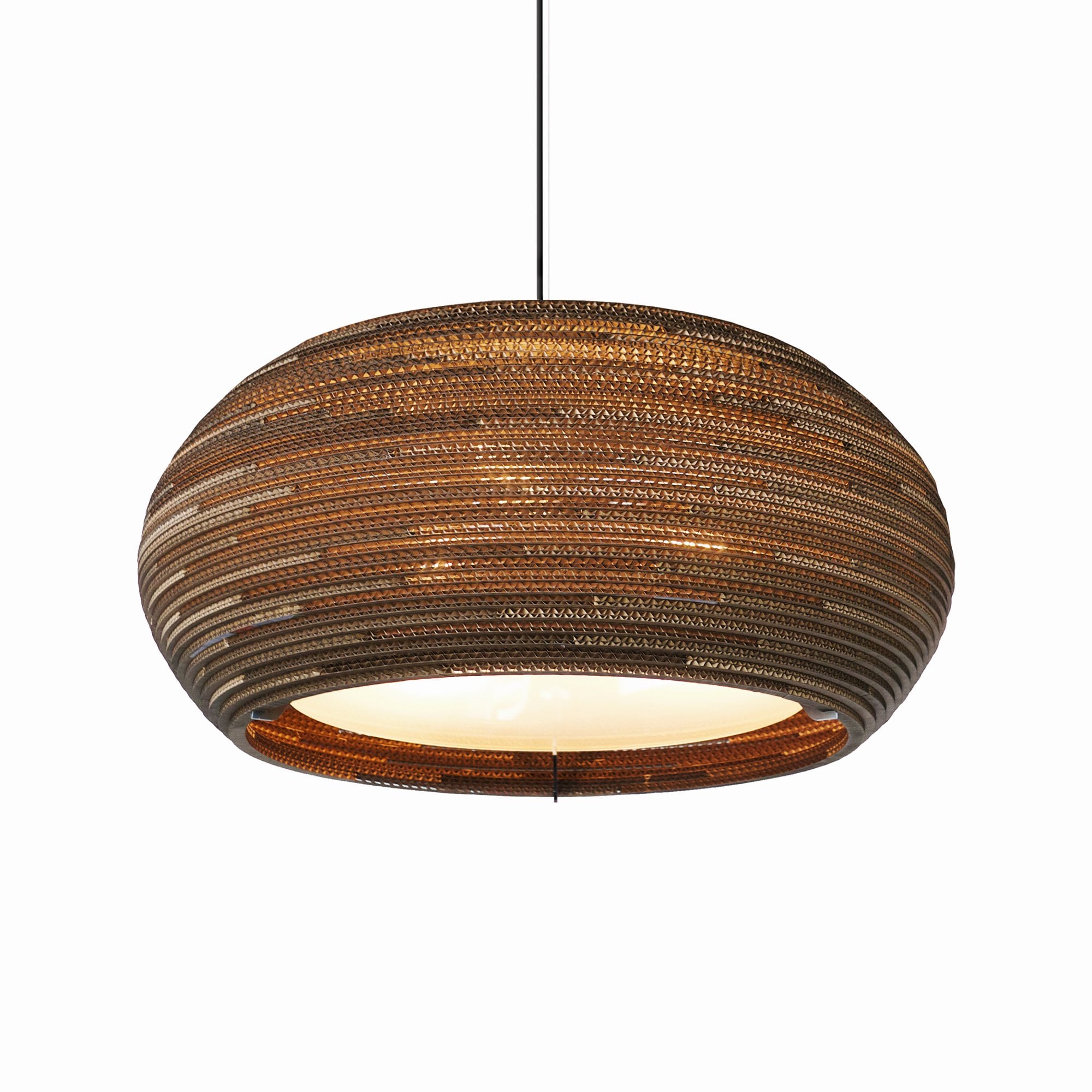 Graypants Scraplights Ohio 24 Pendant with Glass Diffuser - Natural - 61cm Diameter