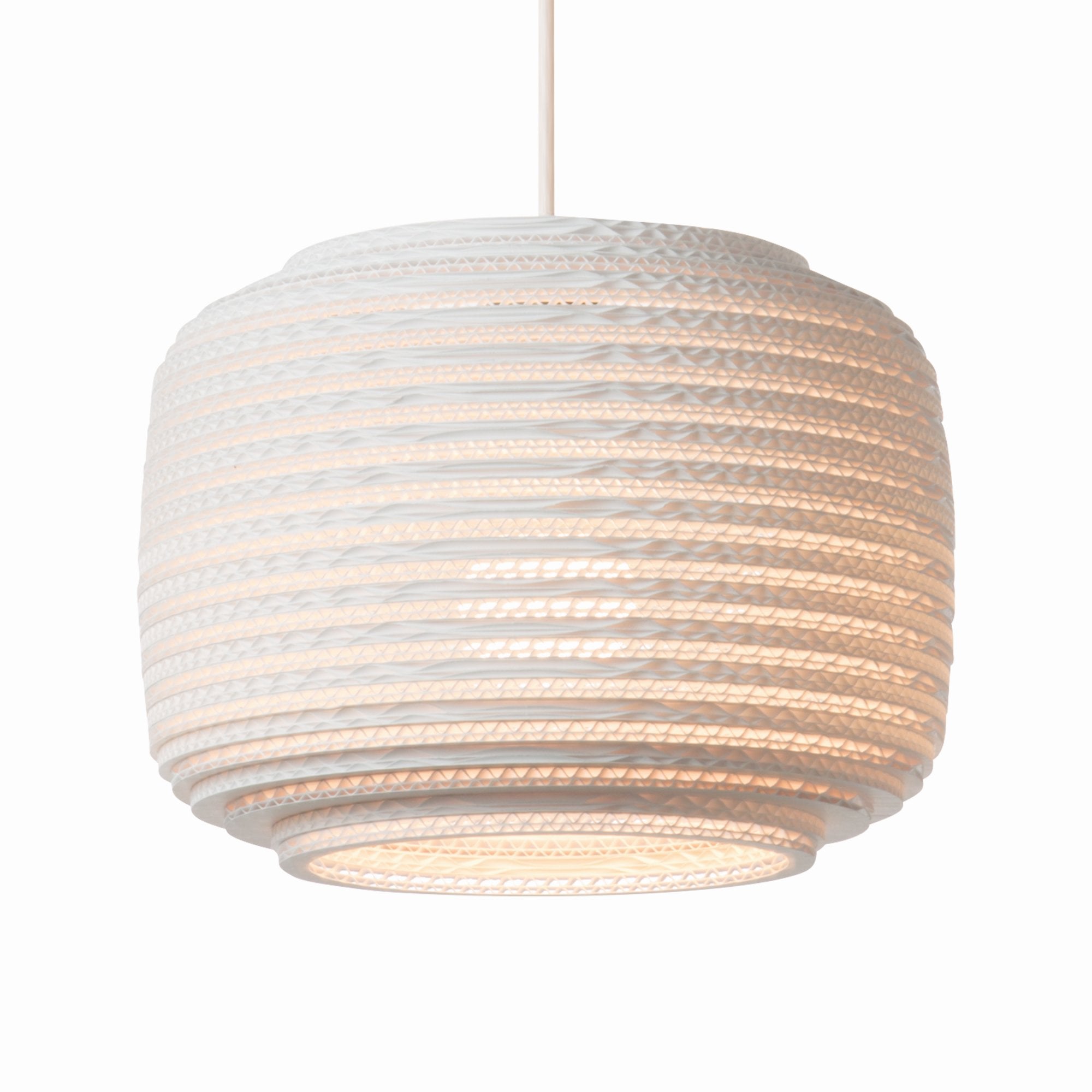 Graypants Scraplights Ausi 12 Pendant - White - 28cm Diameter