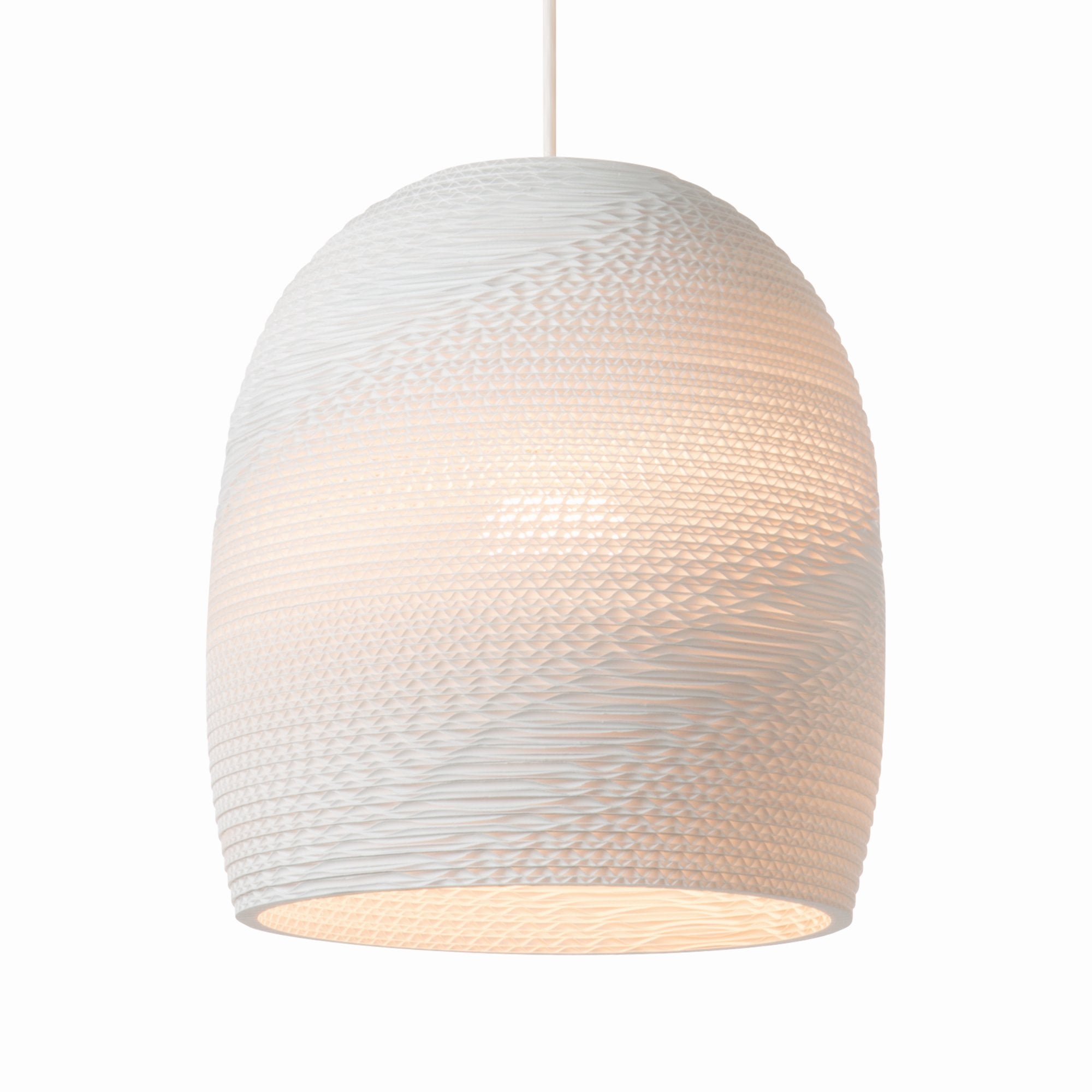 Graypants Scraplights Bell 10 Pendant - White - 27cm Diameter
