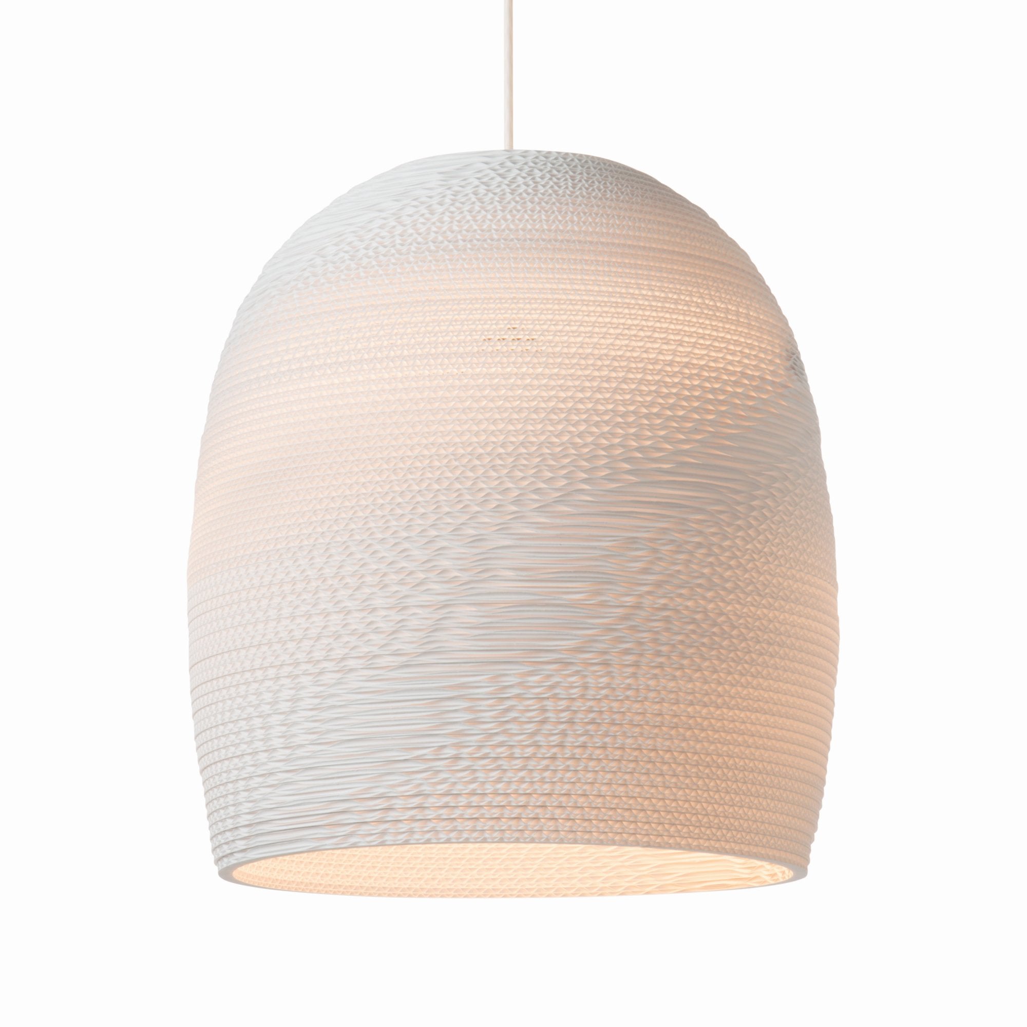 Graypants Scraplights Bell 16 Pendant - White - 38cm Diameter