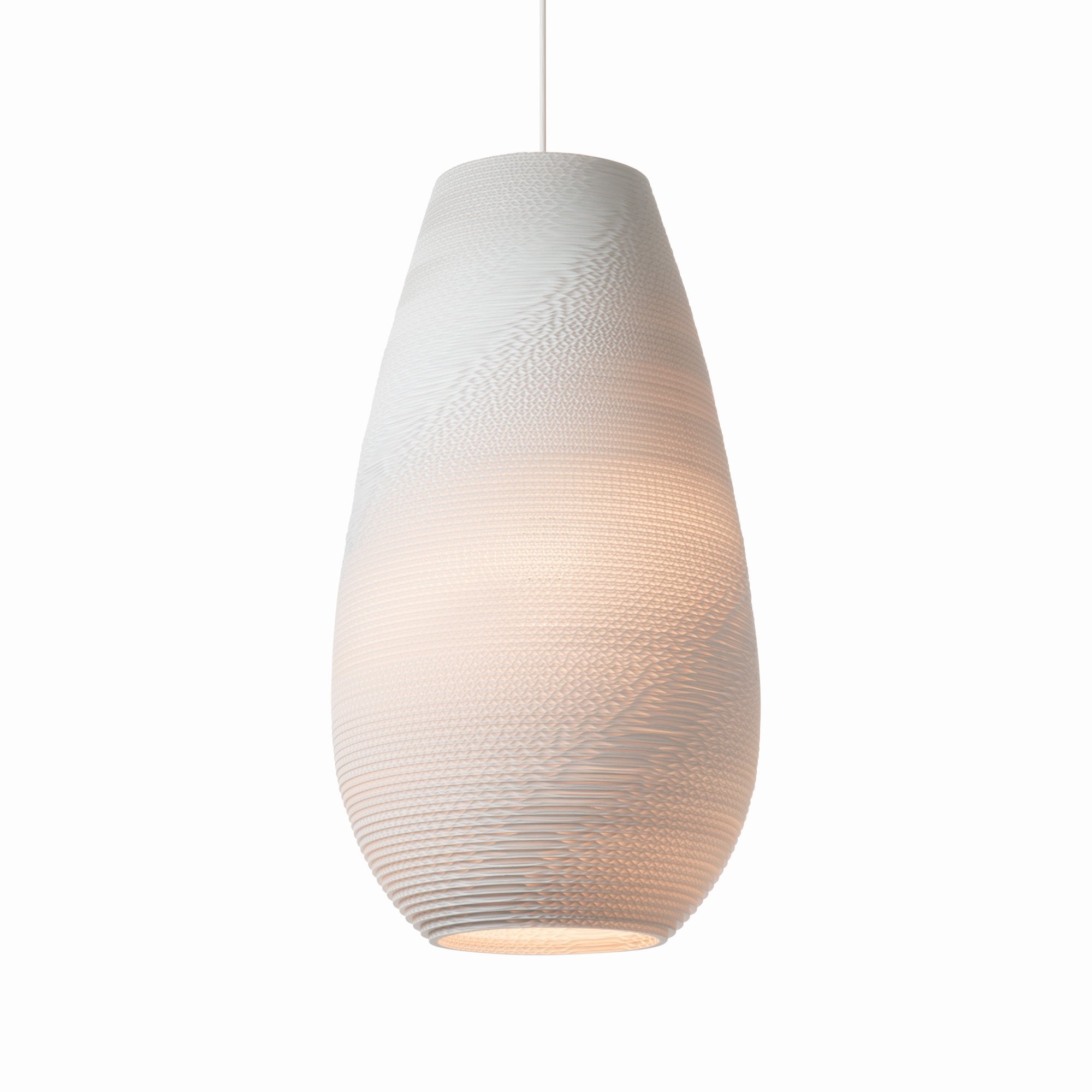 Graypants Scraplights Drop 26 Pendant - White - 36cm Diameter