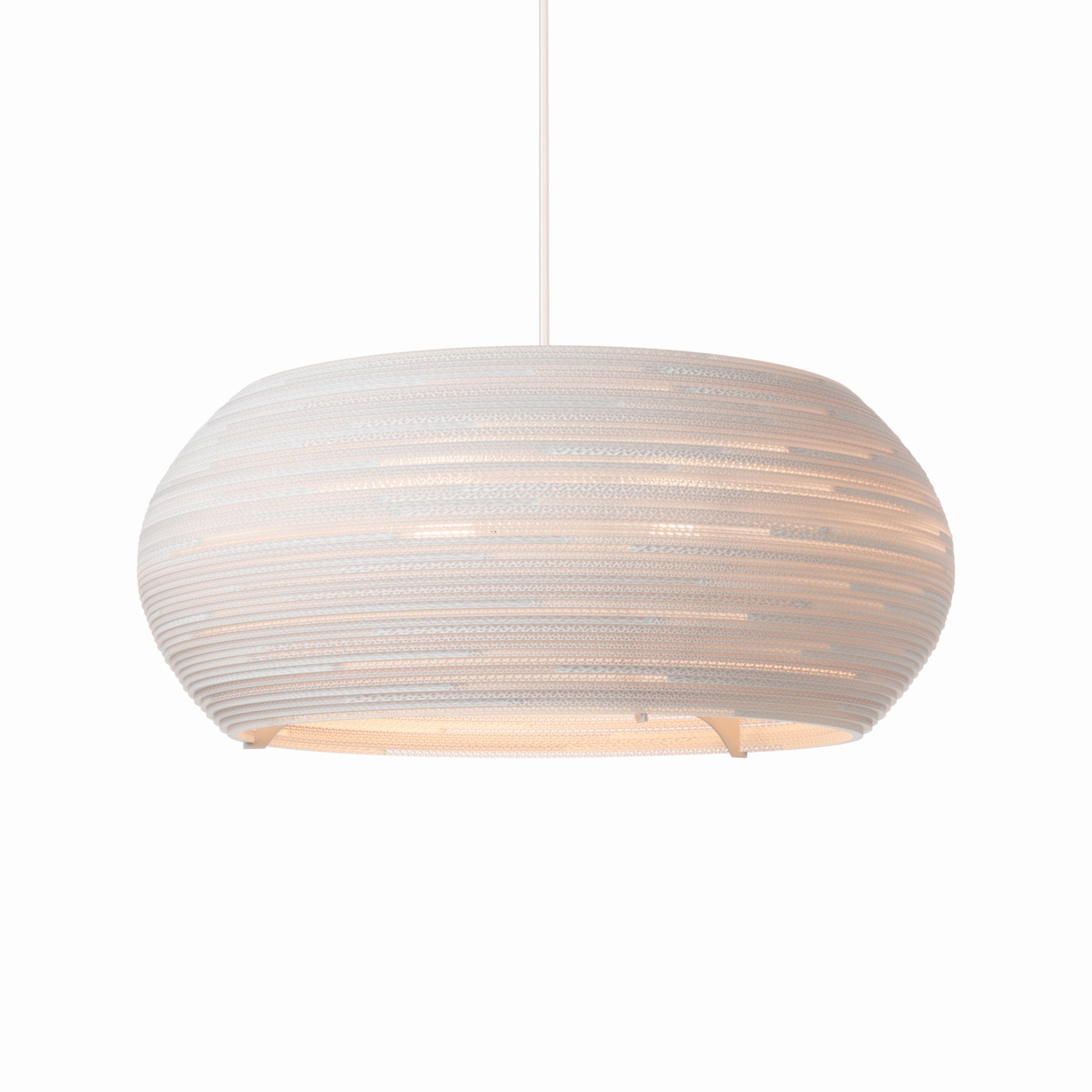 Graypants Scraplights Ohio 32 Pendant with Glass Diffuser - White - 82cm Diameter