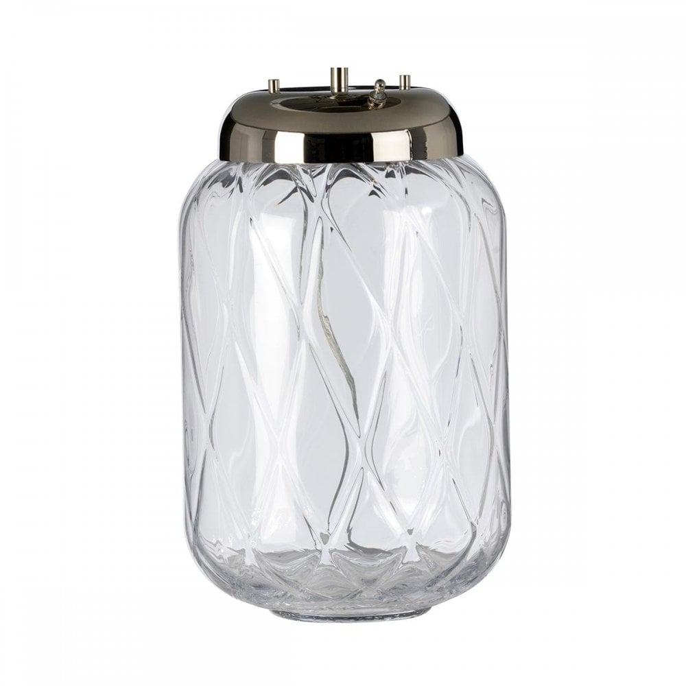 Quintiesse Sola 2 Light Table Lamp Base - Polished Nickel - Clear - Base Only