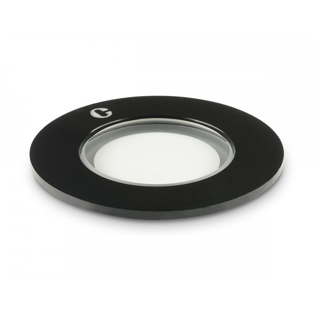 Collingwood GL019 1W Mini LED Frosted Ground Light - Black - Low Voltage