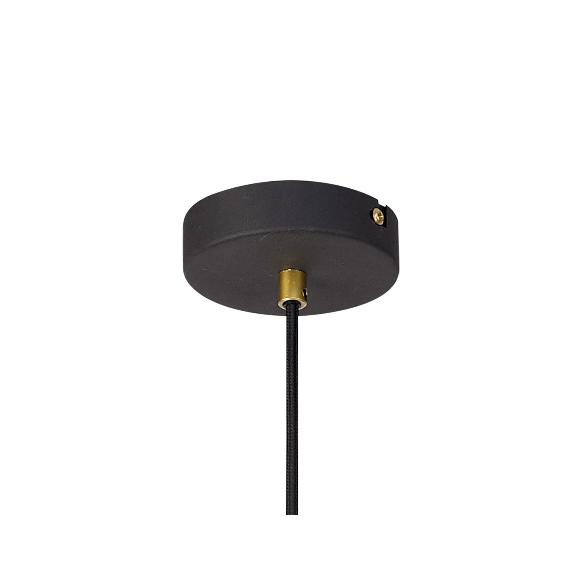 Fabula Austen Medium Single Pendant - Painted Gold & Sand Black
