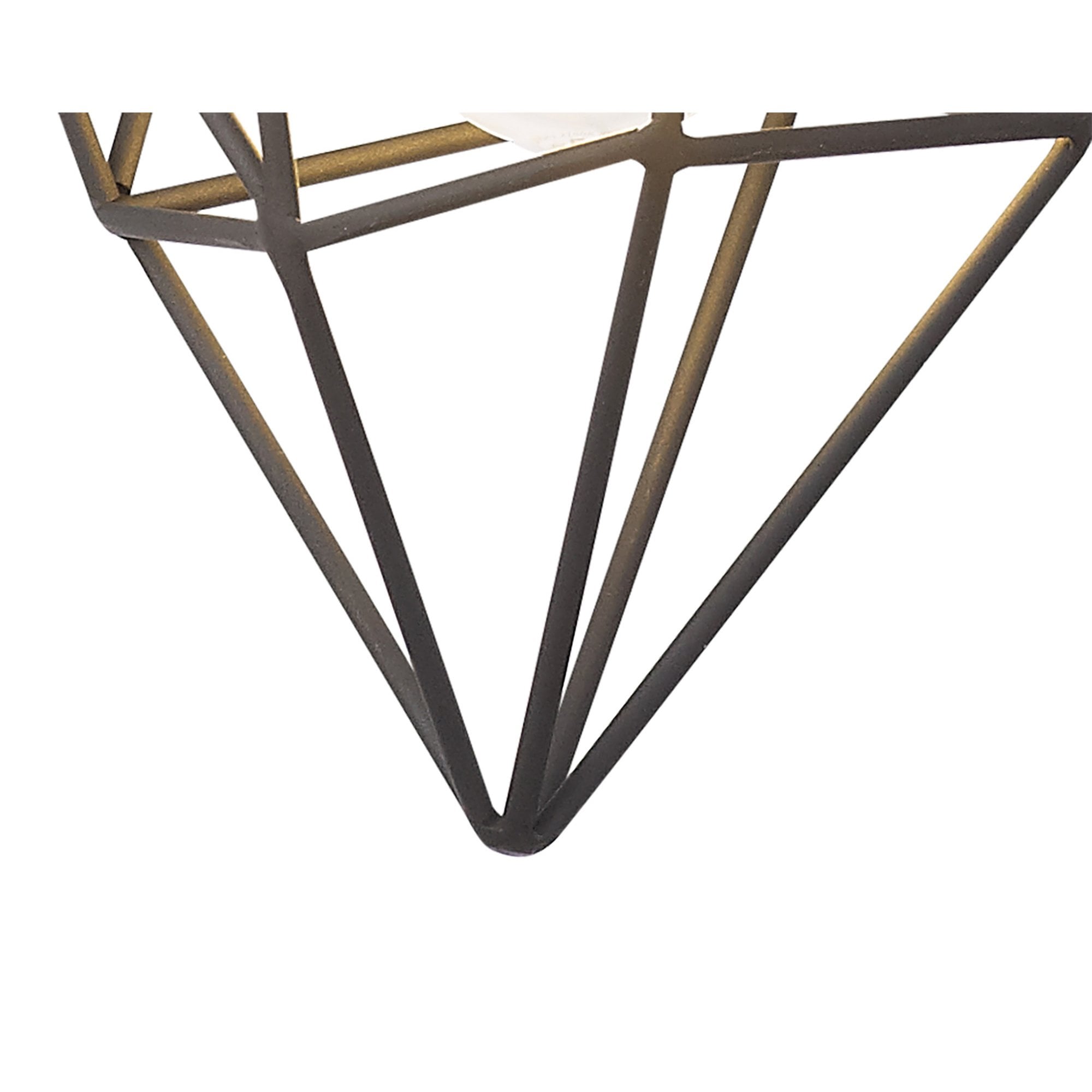 Fabula Austen Medium Single Pendant - Painted Gold & Sand Black