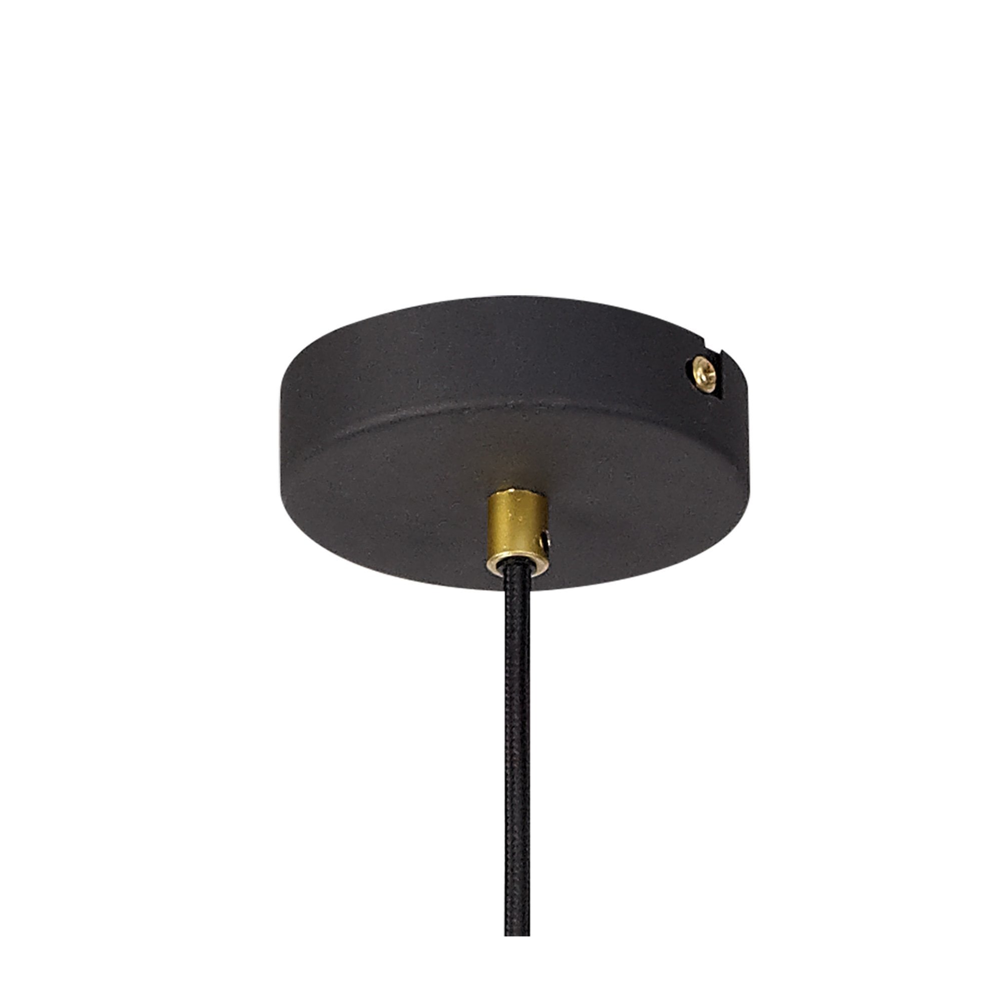Fabula Austen Large Single Pendant - Painted Gold & Sand Black