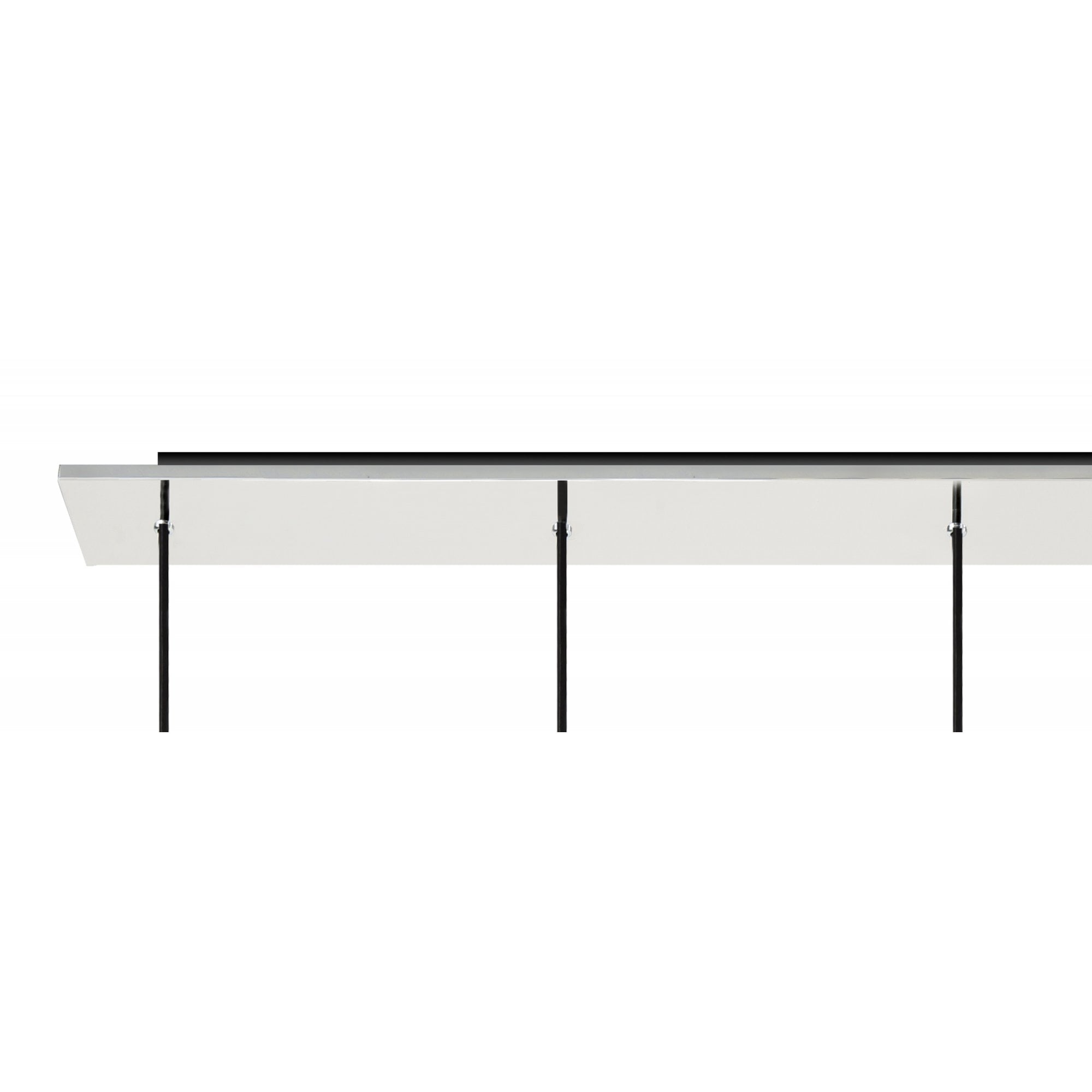 Fabula Kingfisher Adjustable 5 Light Linear Pendant - Black & Smoke Fade Glass