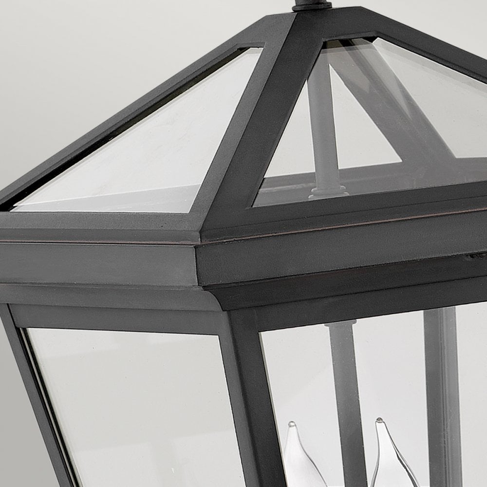 Quintiesse Alford Place 2 Light Medium Wall Lantern - Museum Black