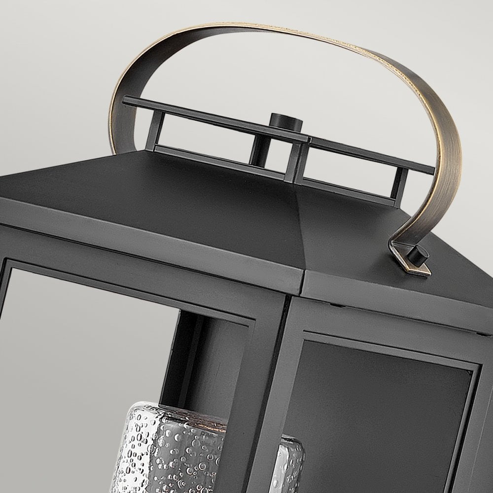 Quintiesse Atwater Single Medium Wall Lantern - Black