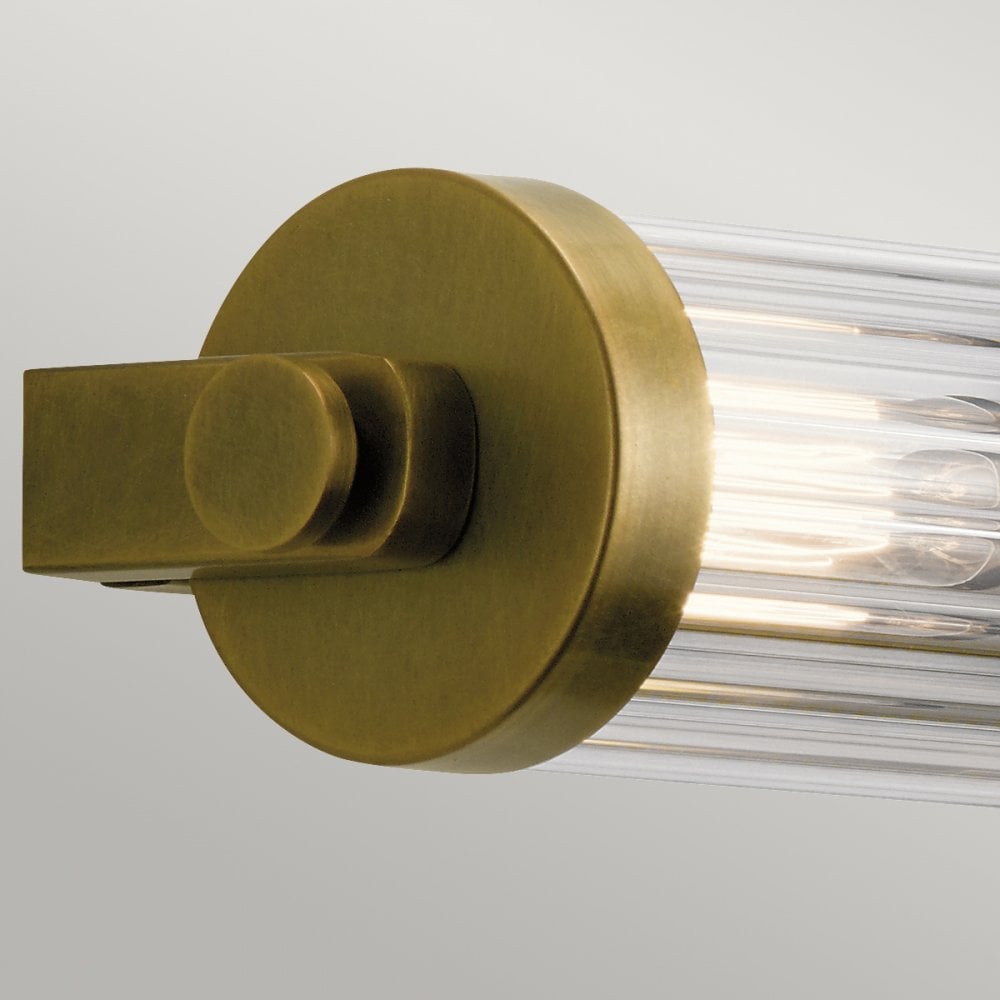 Quintiesse Azores 4 Light Bathroom Wall Light - Natural Brass