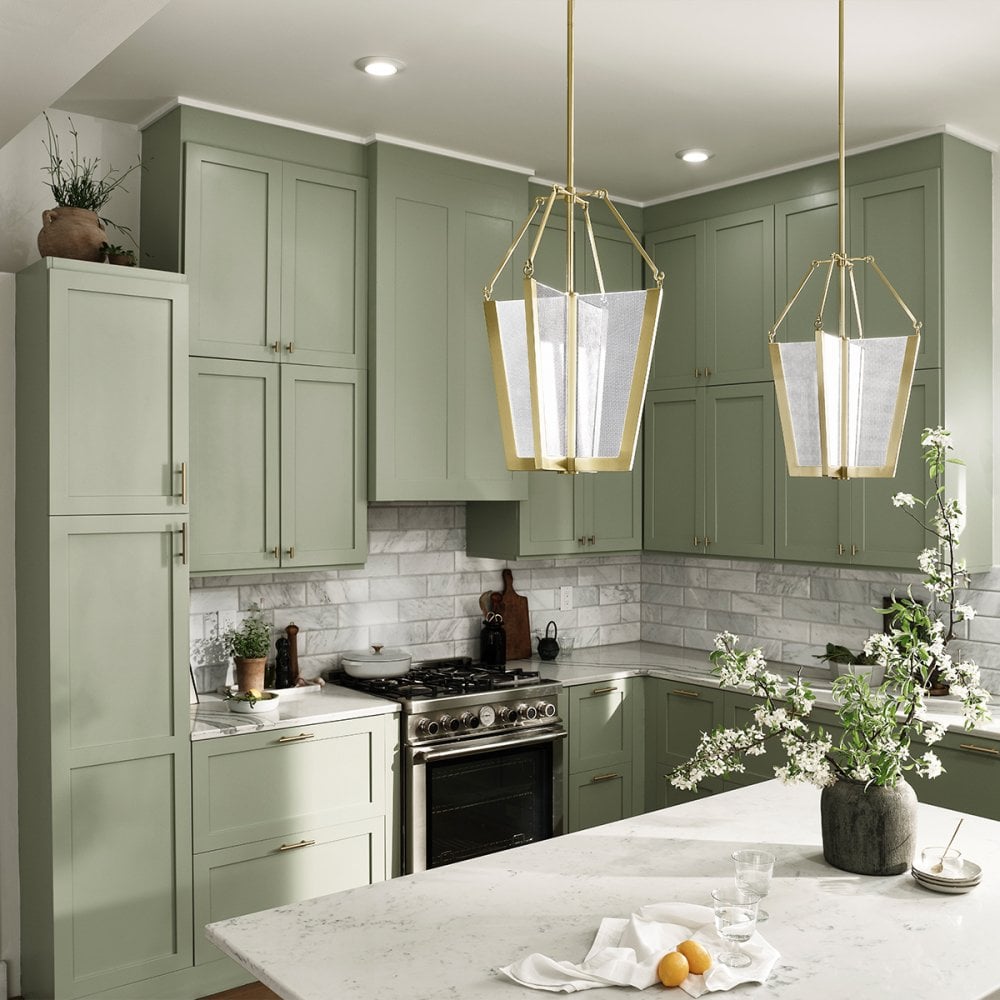 Quintiesse Calters Medium LED Pendant - Champagne Gold