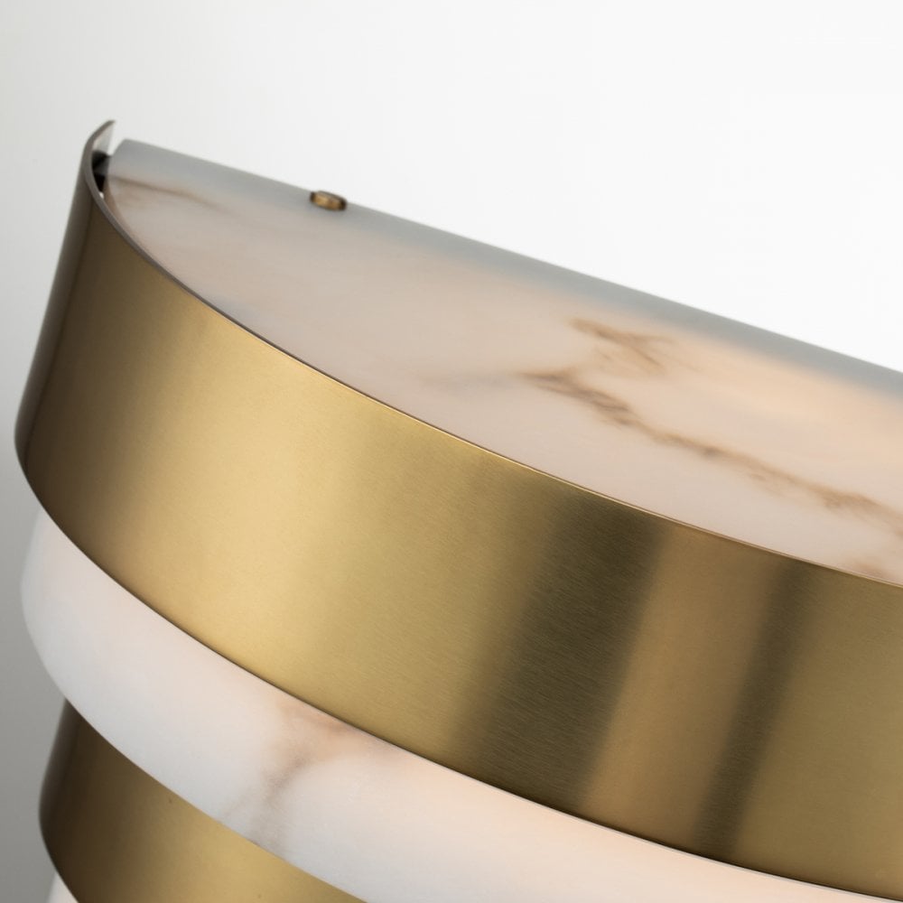Quintiesse Echelon LED Wall Light - Heritage Brass