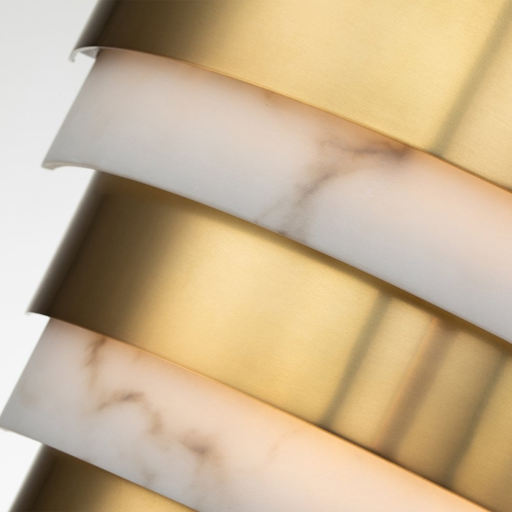 Quintiesse Echelon LED Wall Light - Heritage Brass