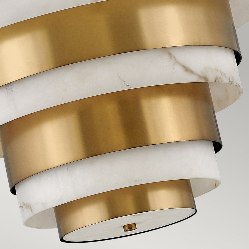 Quintiesse Echelon 8 Light Pendant - Heritage Brass
