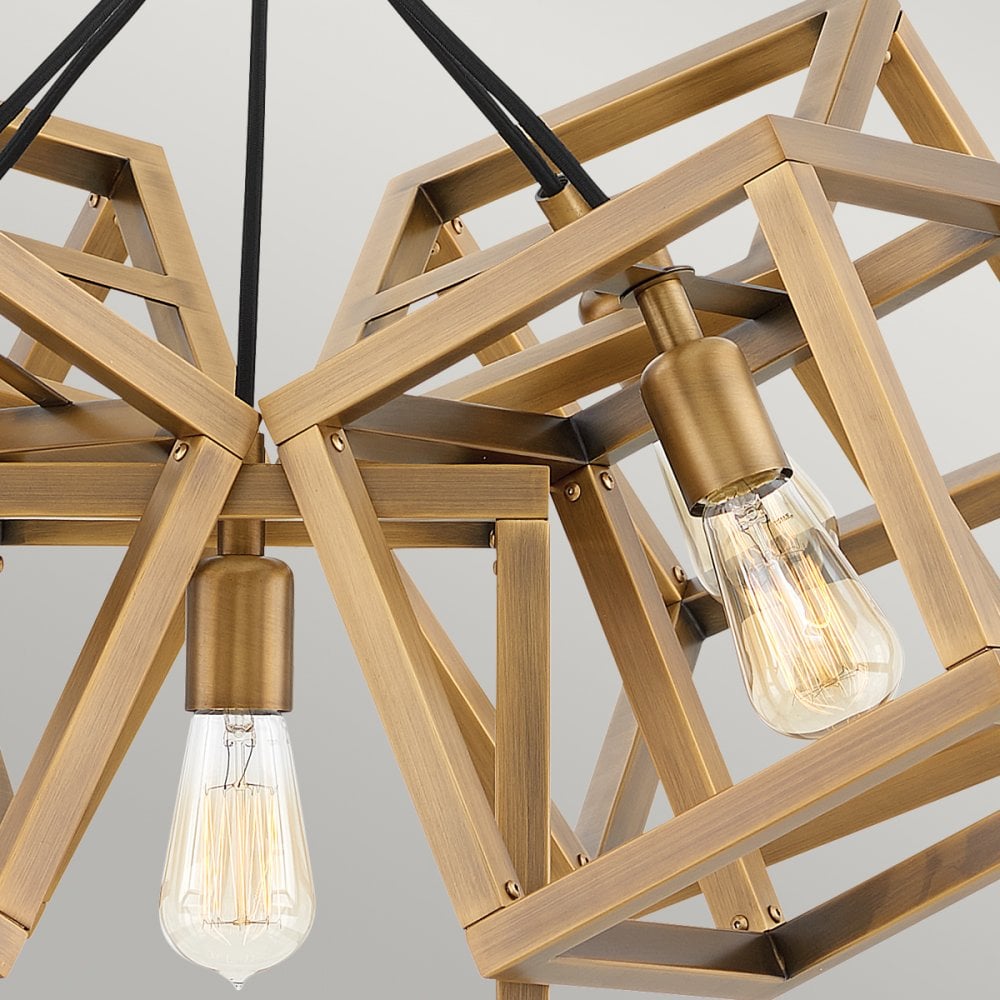 Quintiesse Ensemble 5 Light Pendant - Brushed Bronze
