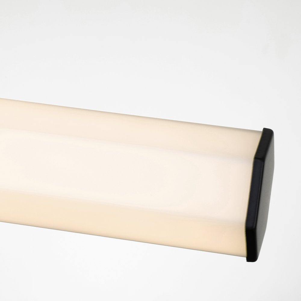 Quintiesse Facet Dual LED Bathroom Wall Light - Matt Black