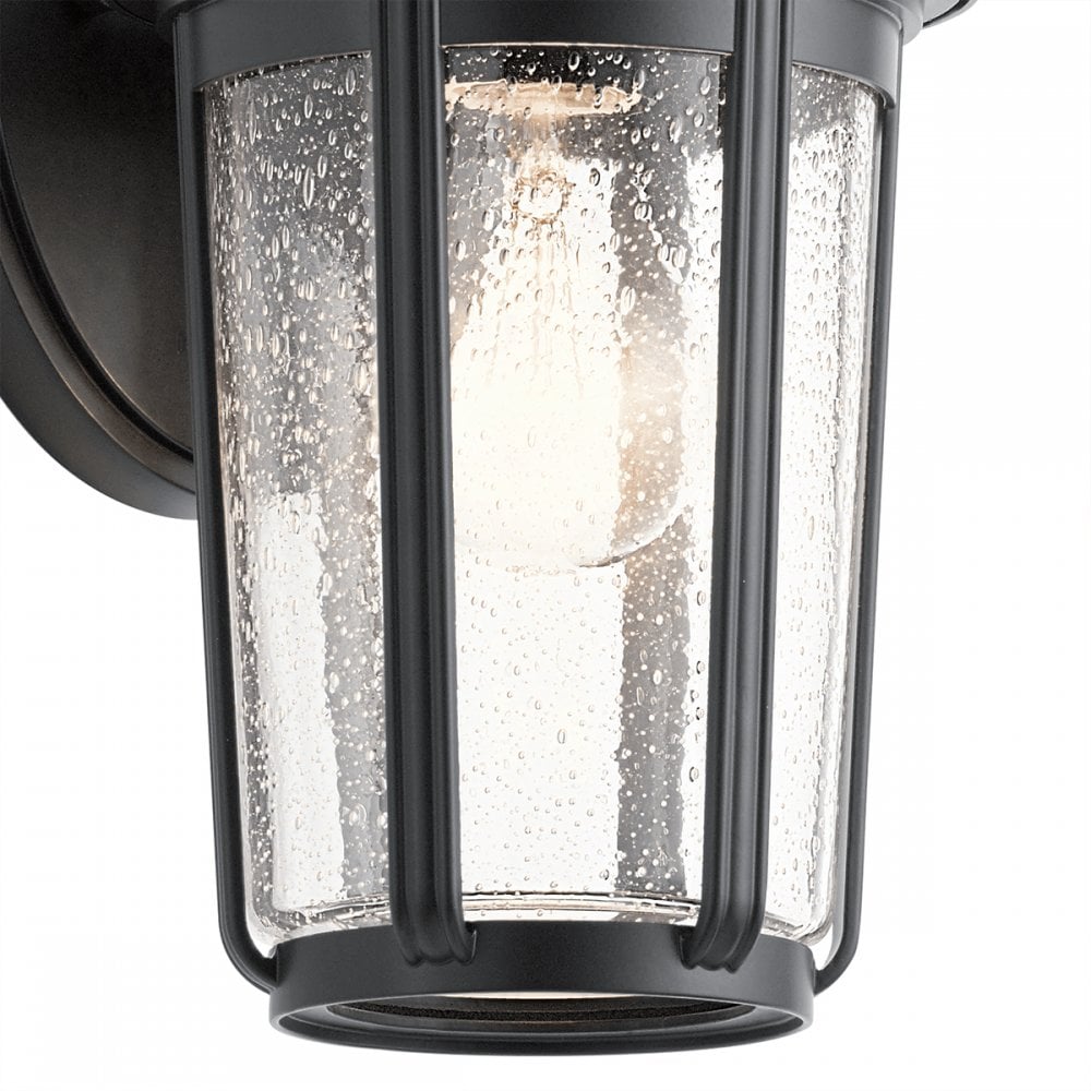 Quintiesse Fairfield Single Medium Wall Lantern - Black
