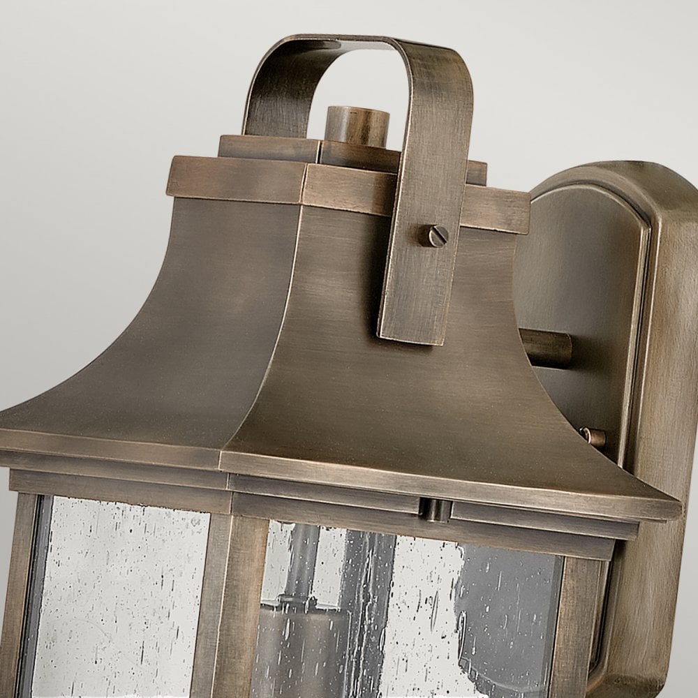 Quintiesse Grant Single Medium Wall Lantern - Burnished Bronze