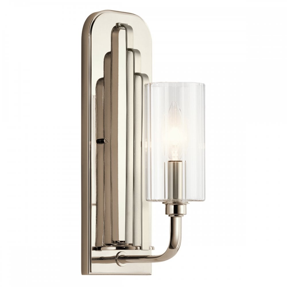 Quintiesse Kimrose Single Wall Light - Polished Nickel