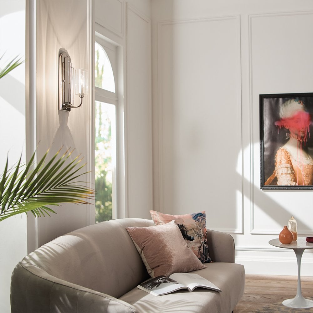 Quintiesse Kimrose Single Wall Light - Polished Nickel