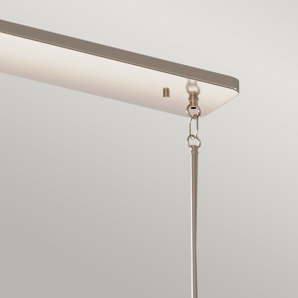 Quintiesse Kimrose 10 Light Linear Chandelier - Polished Nickel