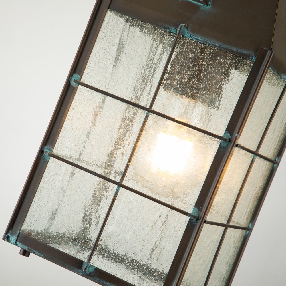 Quintiesse Nantucket Single Medium Chain Lantern - Aged Brass