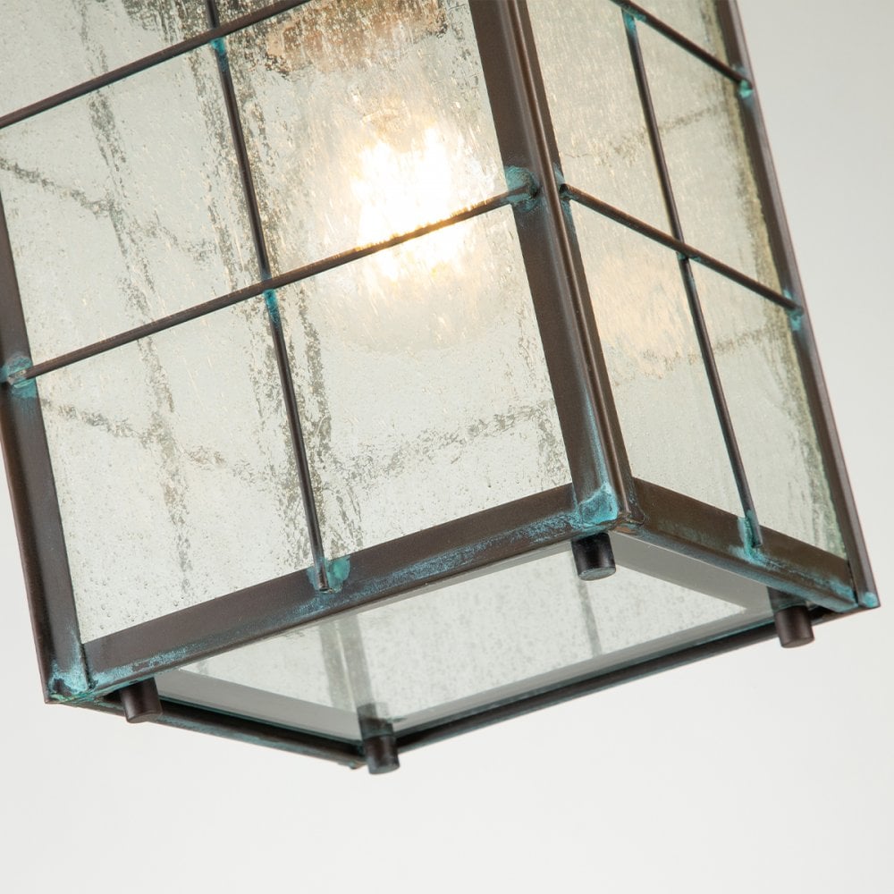 Quintiesse Nantucket Single Medium Chain Lantern - Aged Brass