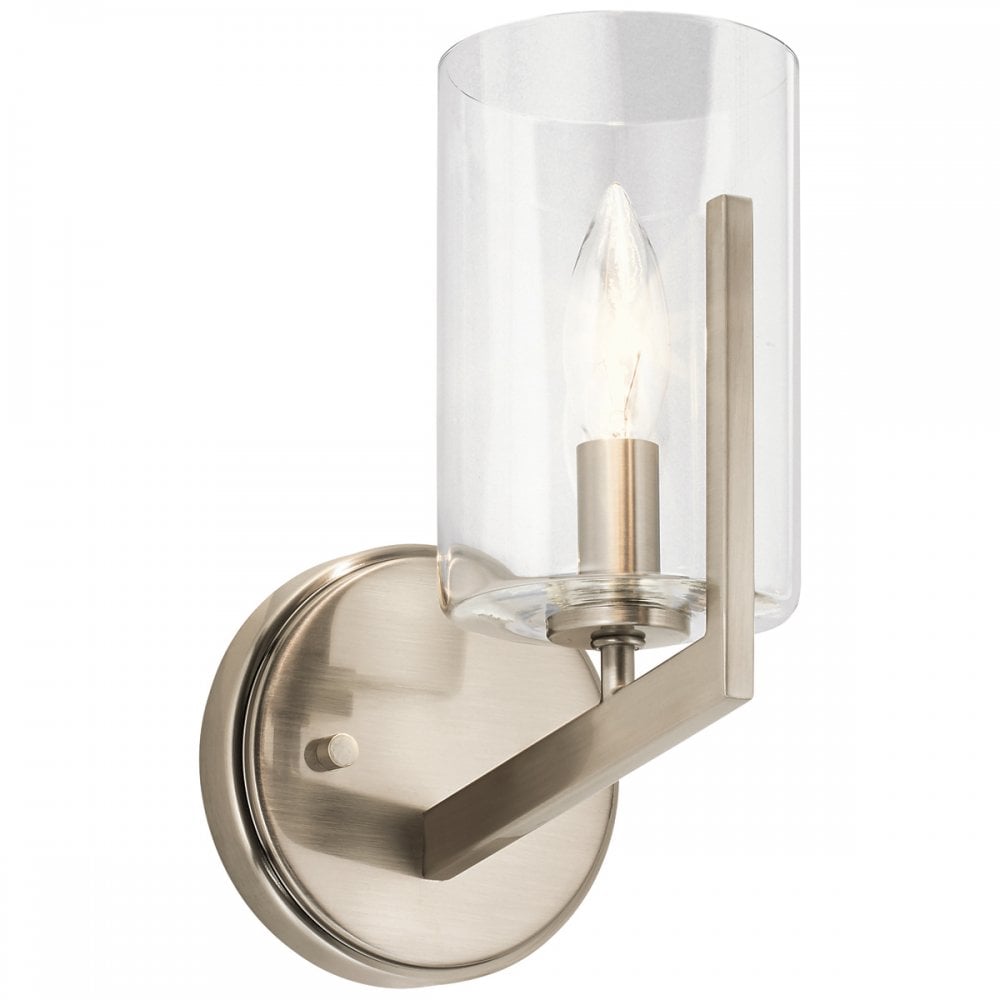 Quintiesse Nye Single Wall Light - Classic Pewter