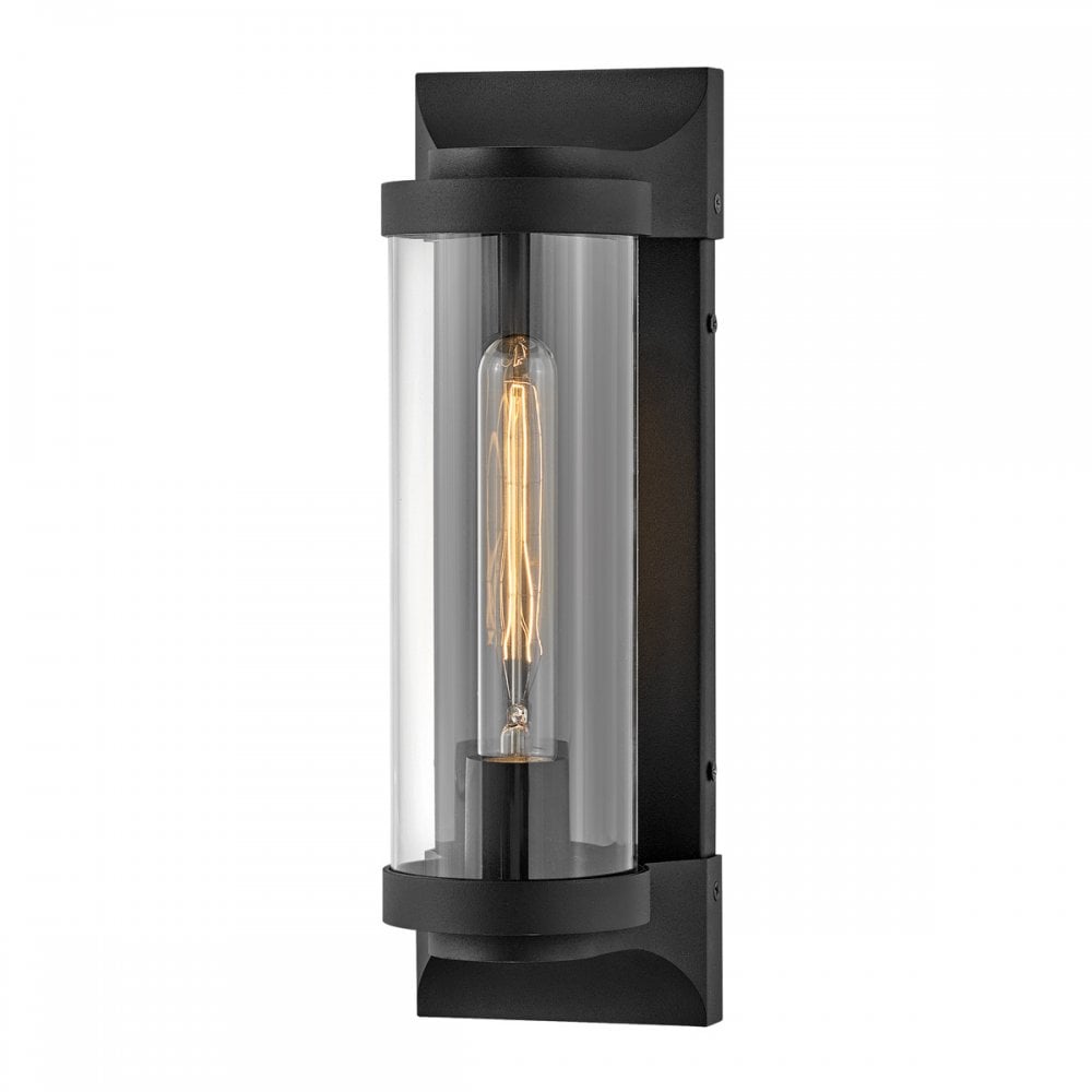 Quintiesse Pearson Single Medium Wall Lantern - Textured Black