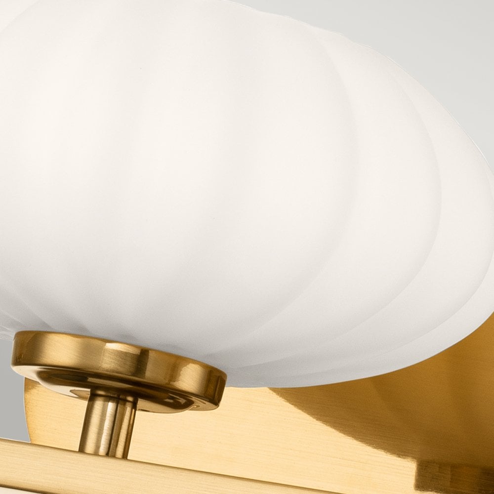 Quintiesse Pim 3 Light Bathroom Wall Light - Fox Gold