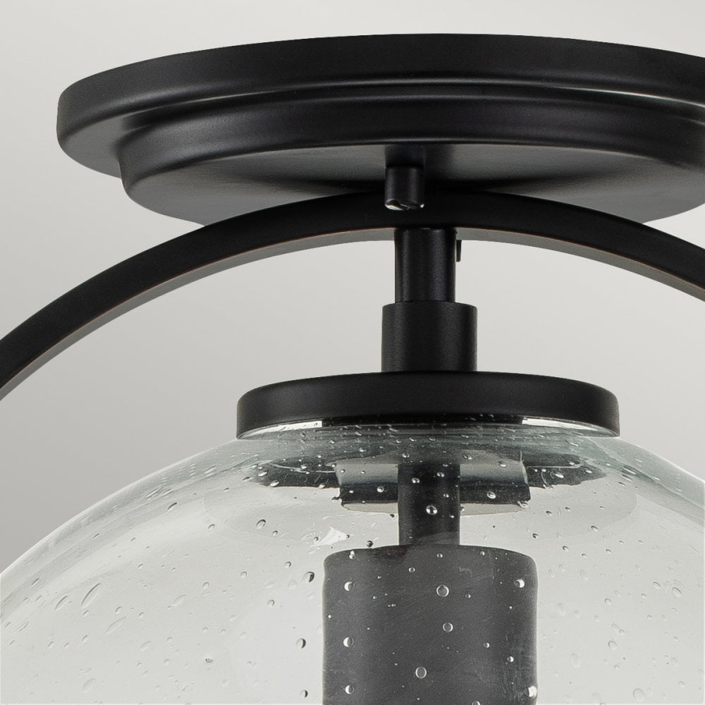 Quintiesse Somerset Single Flush Fitting - Clear - Black