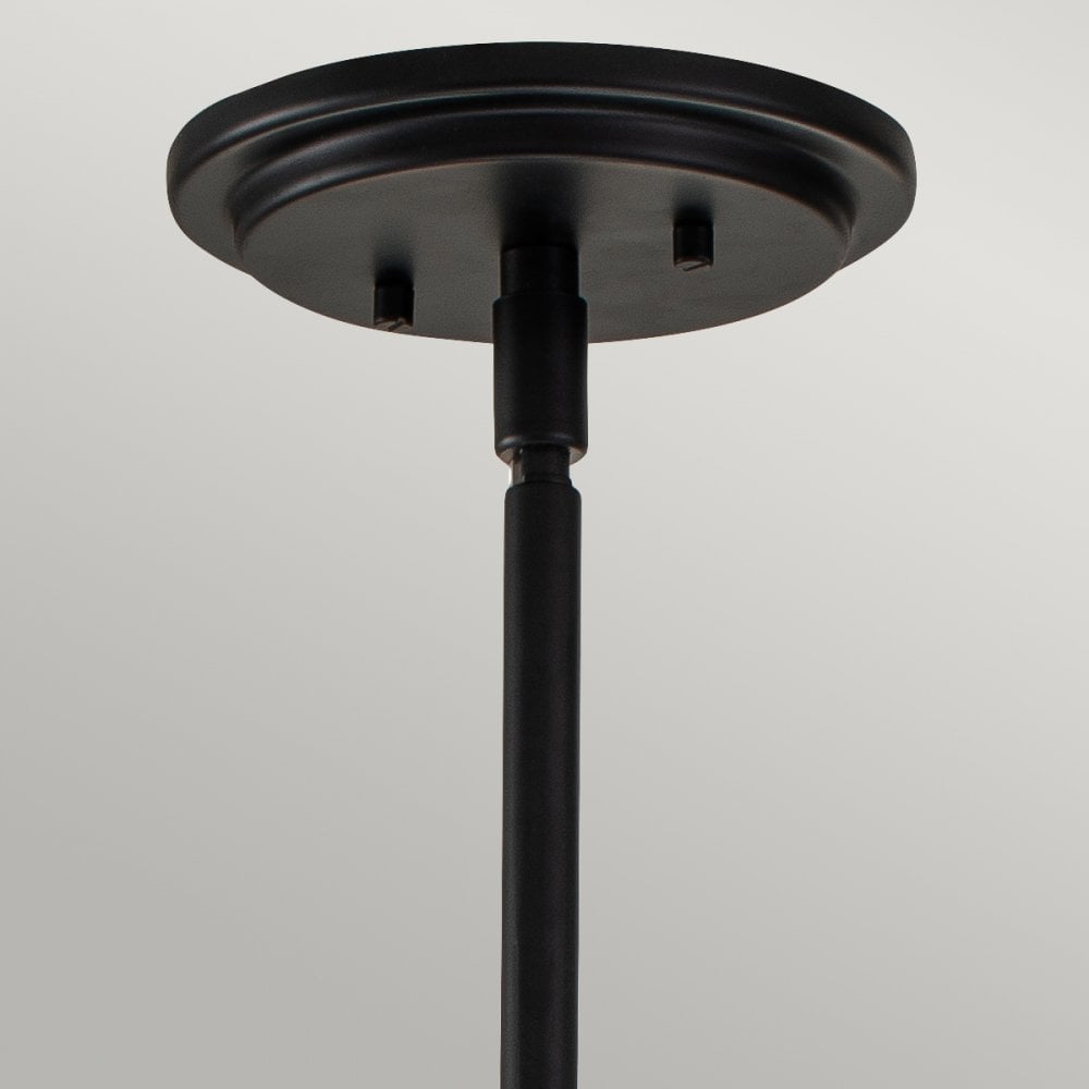 Quintiesse Somerset Single Medium Pendant - Clear - Black