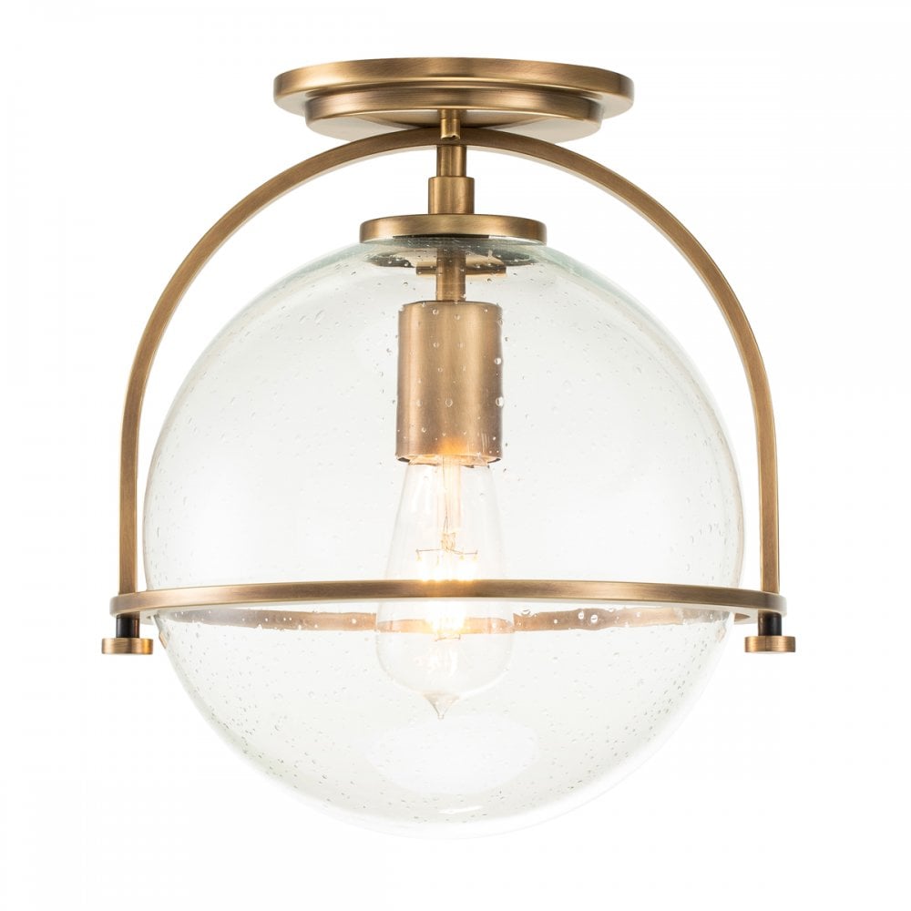 Quintiesse Somerset Single Flush Fitting - Clear - Heritage Brass