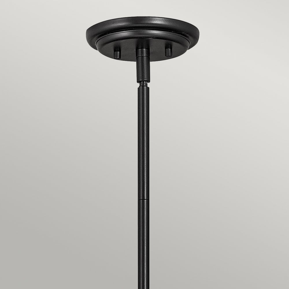 Quintiesse Somerset Single Medium Pendant - Opal - Black