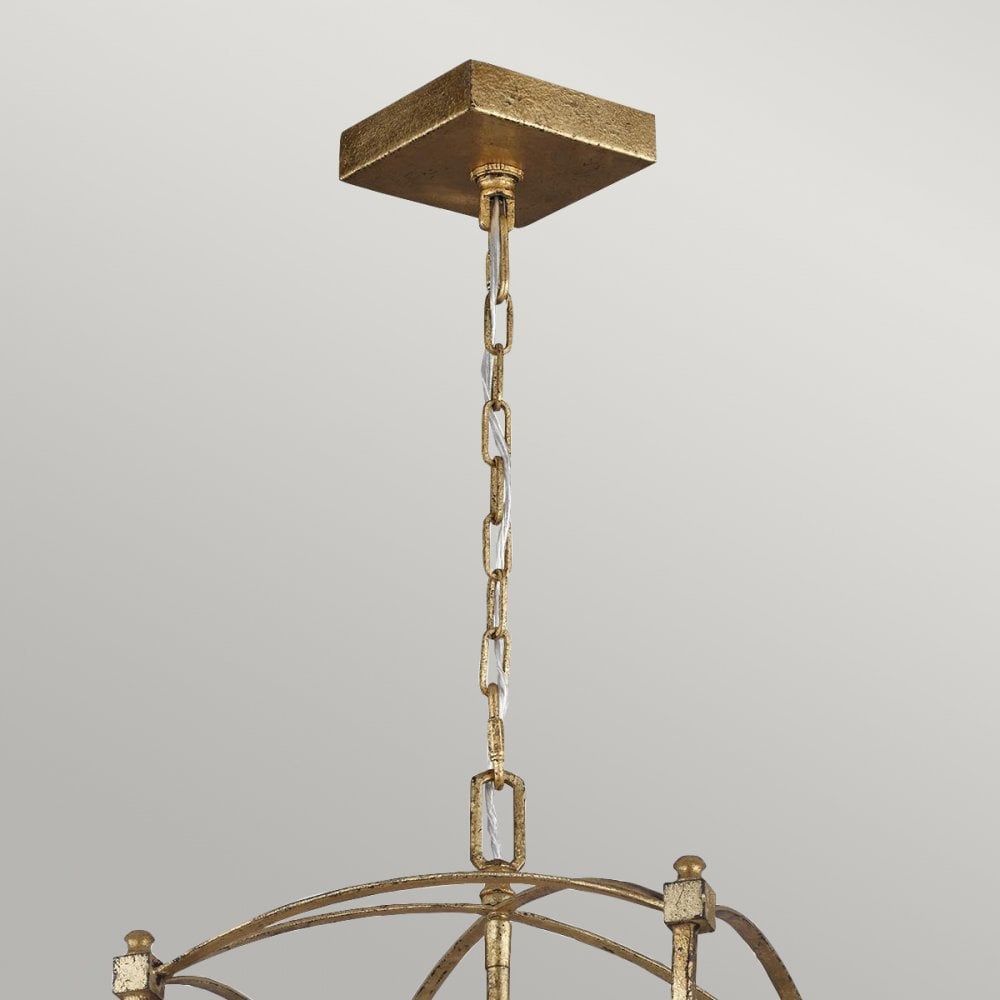Quintiesse Thayer 3 Light Pendant - Antique Gild
