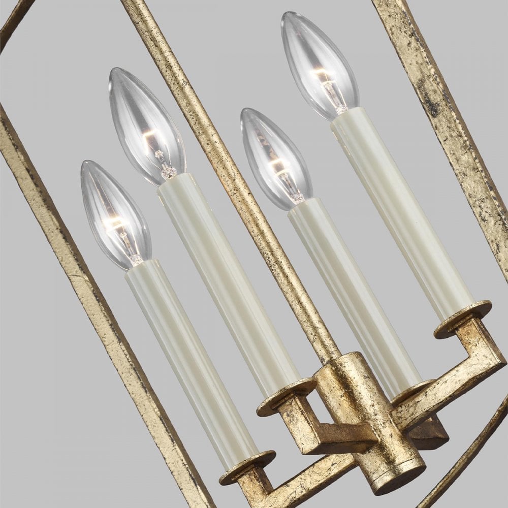 Quintiesse Thayer 4 Light Pendant - Antique Gild