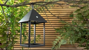 Endon Hoot Medium IP44 USB Table Lantern -  Matt Black