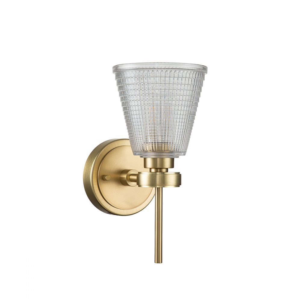 Elstead Gunnislake Single Bathroom Wall Light - Brushed Brass