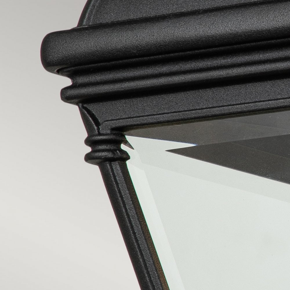 Elstead Bayview Single Large Wall Lantern - Black