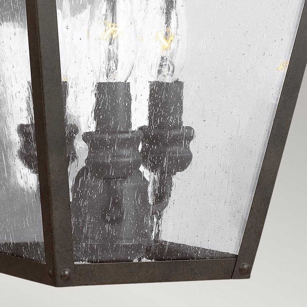 Feiss Galena 3 Light Large Wall Lantern - Sable