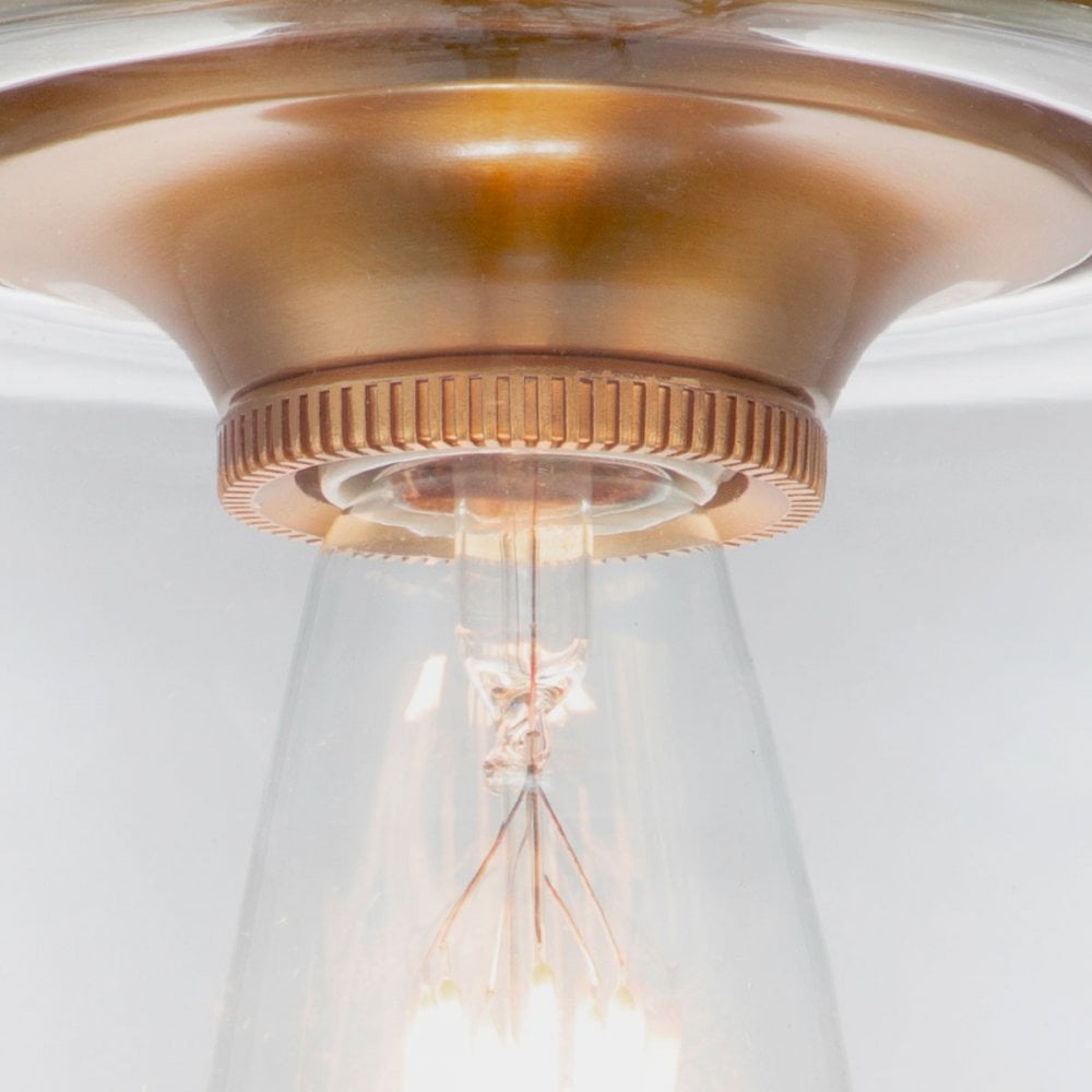 Feiss Hounslow Single Flush Fitting - Burnished Brass