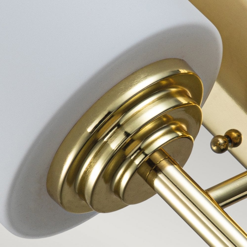 Feiss Malibu Single Wall Light - Polished Brass