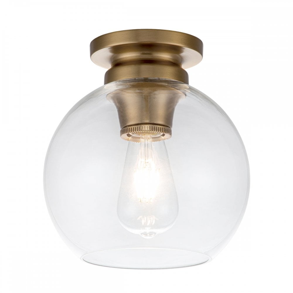 Feiss Tabby Single Flush Fitting - Burnished Brass