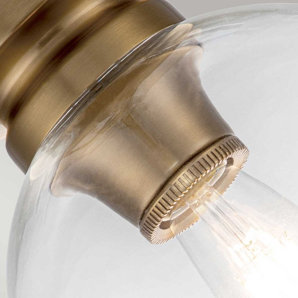 Feiss Tabby Single Flush Fitting - Burnished Brass