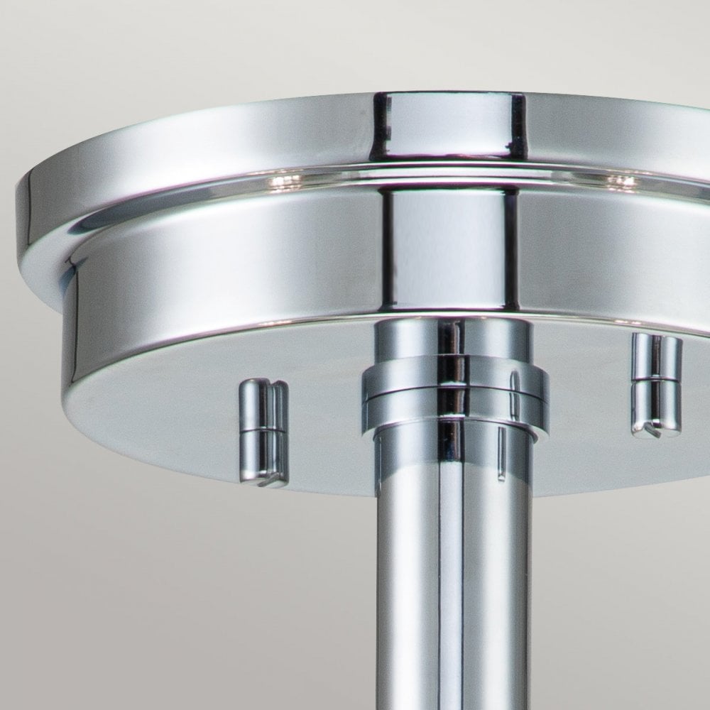 Hinkley Meridian 3 Light Semi-Flush Fitting - Polished Chrome