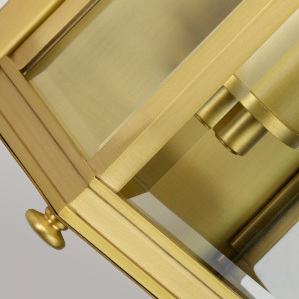 Elstead Holborn Single Small Half Lantern - Brushed Brass