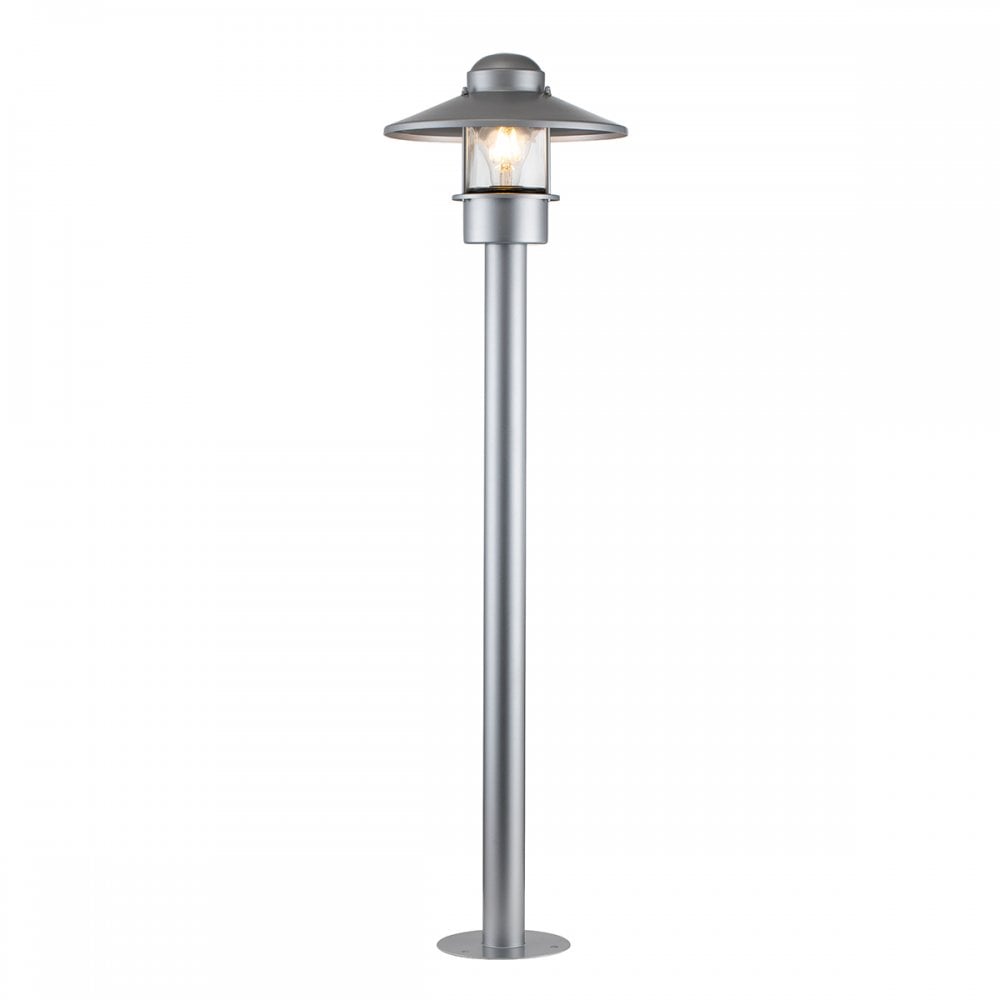Elstead Klampenborg Single Bollard - Silver