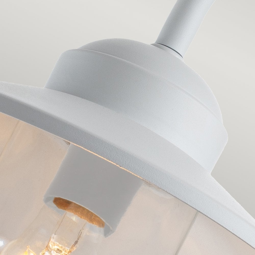 Elstead Klampenborg Single Wall Lantern with PIR - White