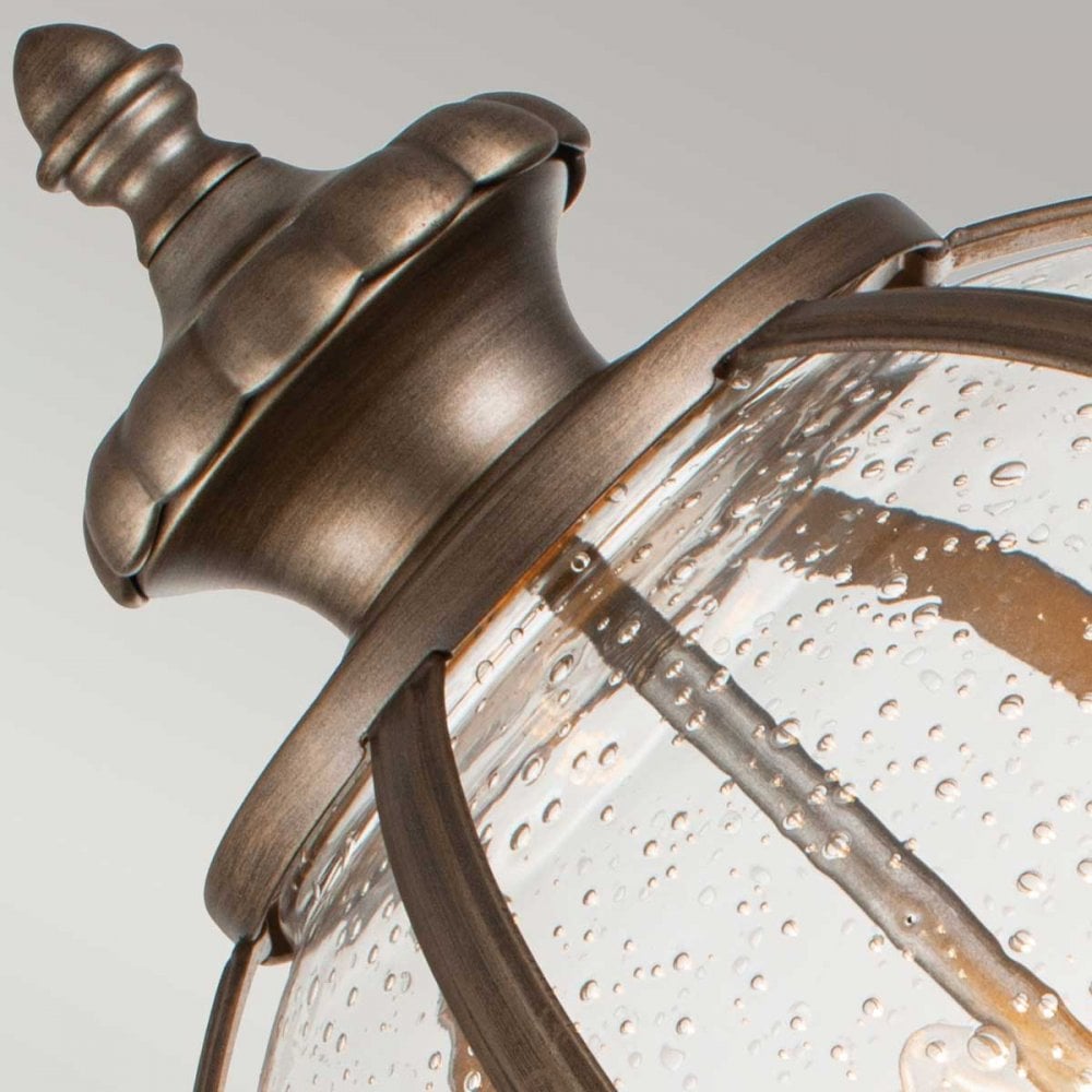 Kichler Halleron 3 Light Pedestal Lantern - Burnished Bronze